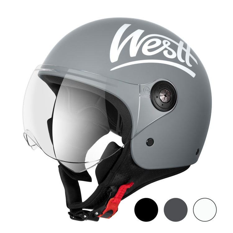 Westt Classic Jethelm mit Visier I Damen & Herren